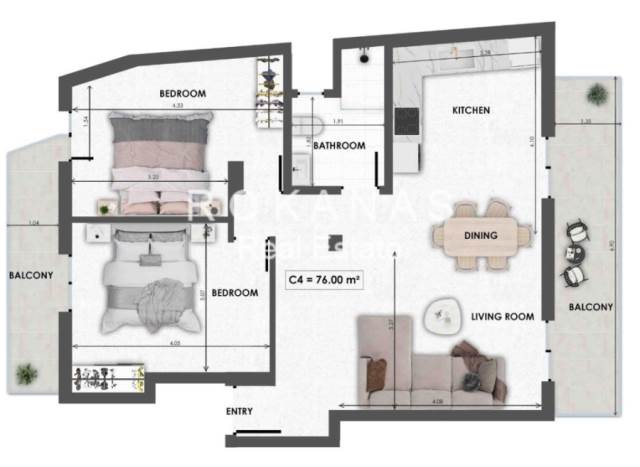 (For Sale) Residential Apartment || Athens Center/Athens - 76 Sq.m, 2 Bedrooms, 195.000€ 