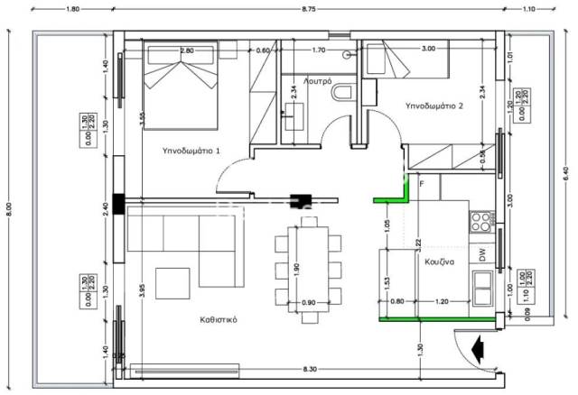 (For Sale) Residential Floor Apartment || Athens South/Palaio Faliro - 70 Sq.m, 2 Bedrooms, 270.000€ 